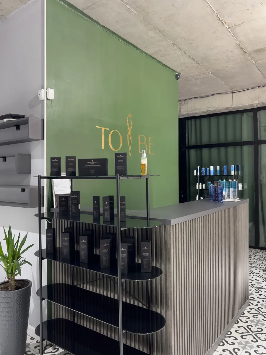 Reception and cosmetics displays · TO BE Tbilisi